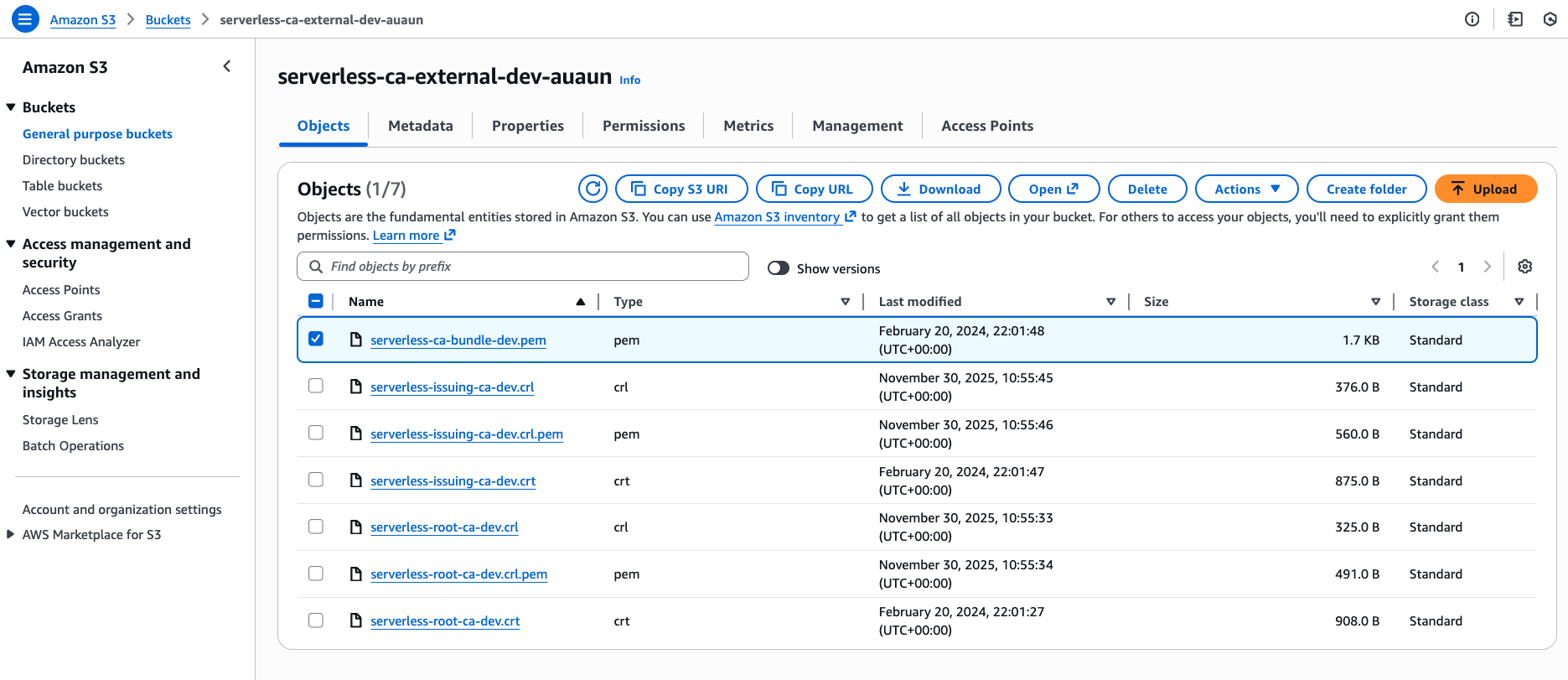 Download CA bundle Alt text