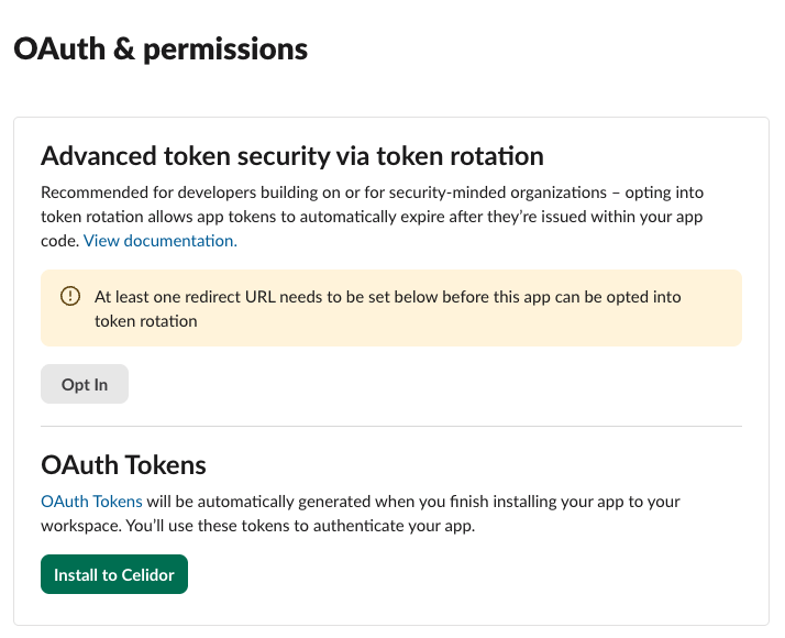 Install to workspace